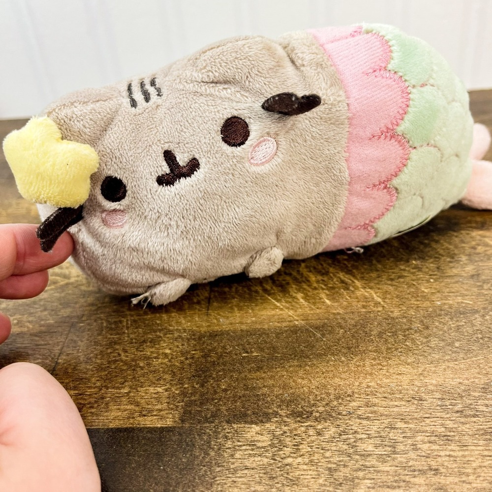 7" Gund Pusheen Cat Plush Mermaid Soft Toy Stuffed Animal - Picture 10 of 10